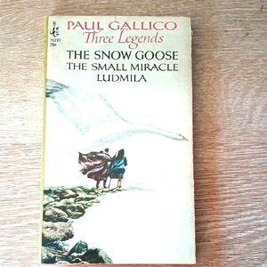 Paul Gallico 'Three Legends' Book Paperback Red Pages 1967 Fable, Short Stories